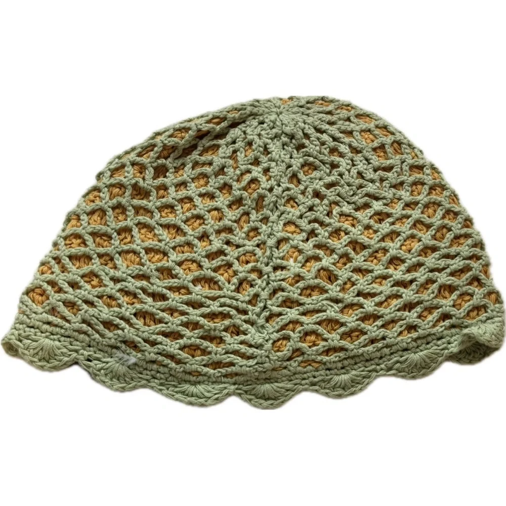 Prana Sage Green Crochet Women's Hat - Picture 2 of 4